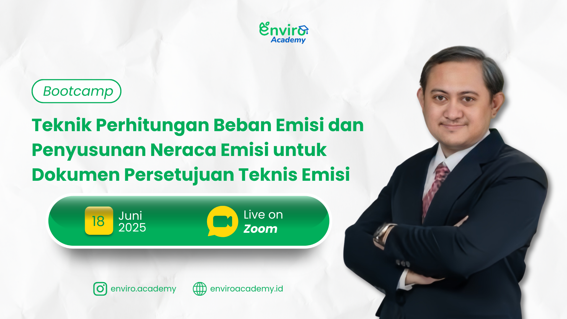 Bootcamp – Teknik Perhitungan Beban Emisi dan Penyusunan Neraca Emisi untuk Dokumen Persetujuan Teknis Emisi
